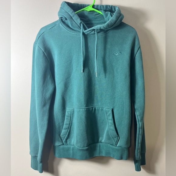 Hollister Green Pullover Logo Hoodie Size XS Streetwear Casual Y2K Surfer - Picture 5 of 6